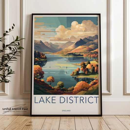 Lake District Poster - England Wall Art