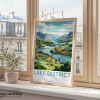 Lake District Poster | England Wall Art | UK Decor