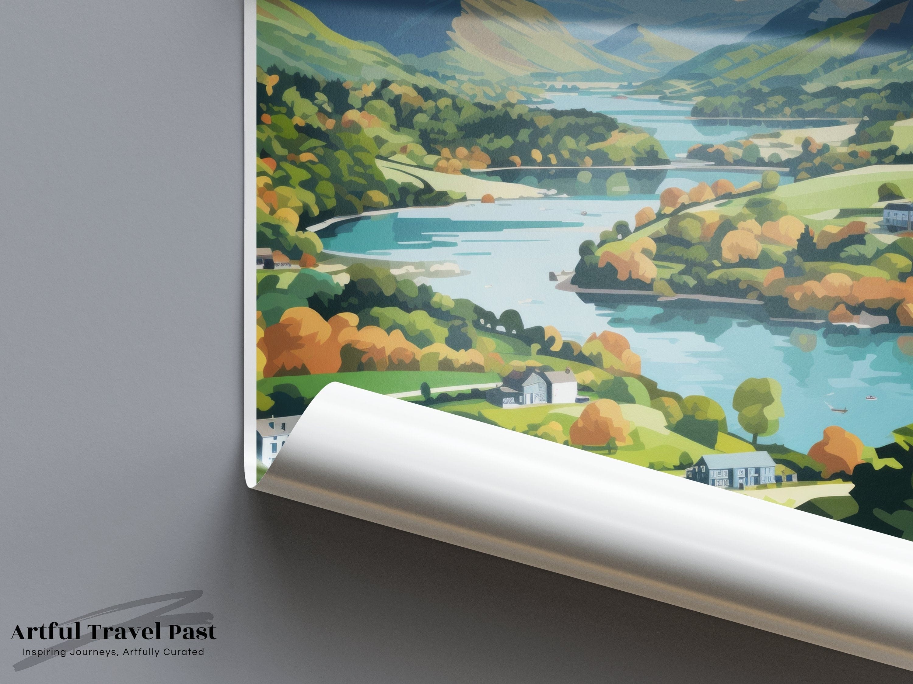 Lake District Poster | England Wall Art | UK Decor