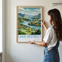 Lake District Poster | England Wall Art | UK Decor