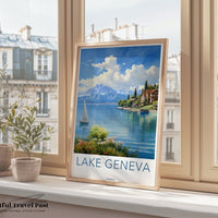 Lake Geneva Poster - Switzerland Wall Art