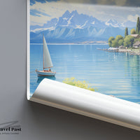 Lake Geneva Poster - Switzerland Wall Art