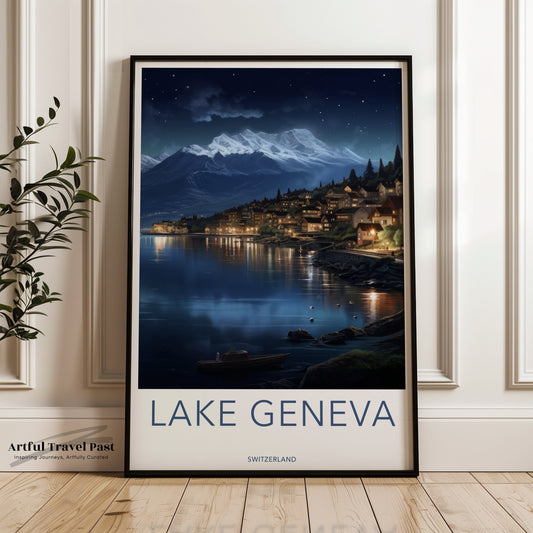 Lake Geneva Poster - Switzerland Wall Art