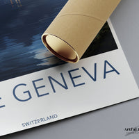 Lake Geneva Poster - Switzerland Wall Art