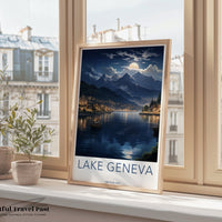 Lake Geneva Poster - Switzerland Wall Art