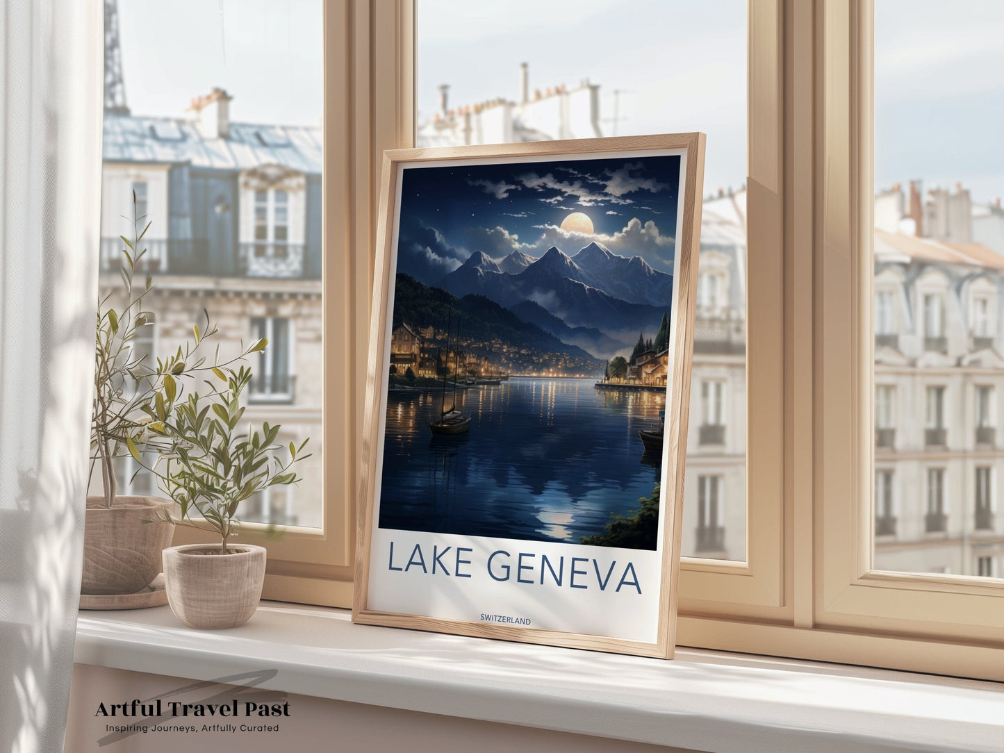 Lake Geneva Poster - Switzerland Wall Art