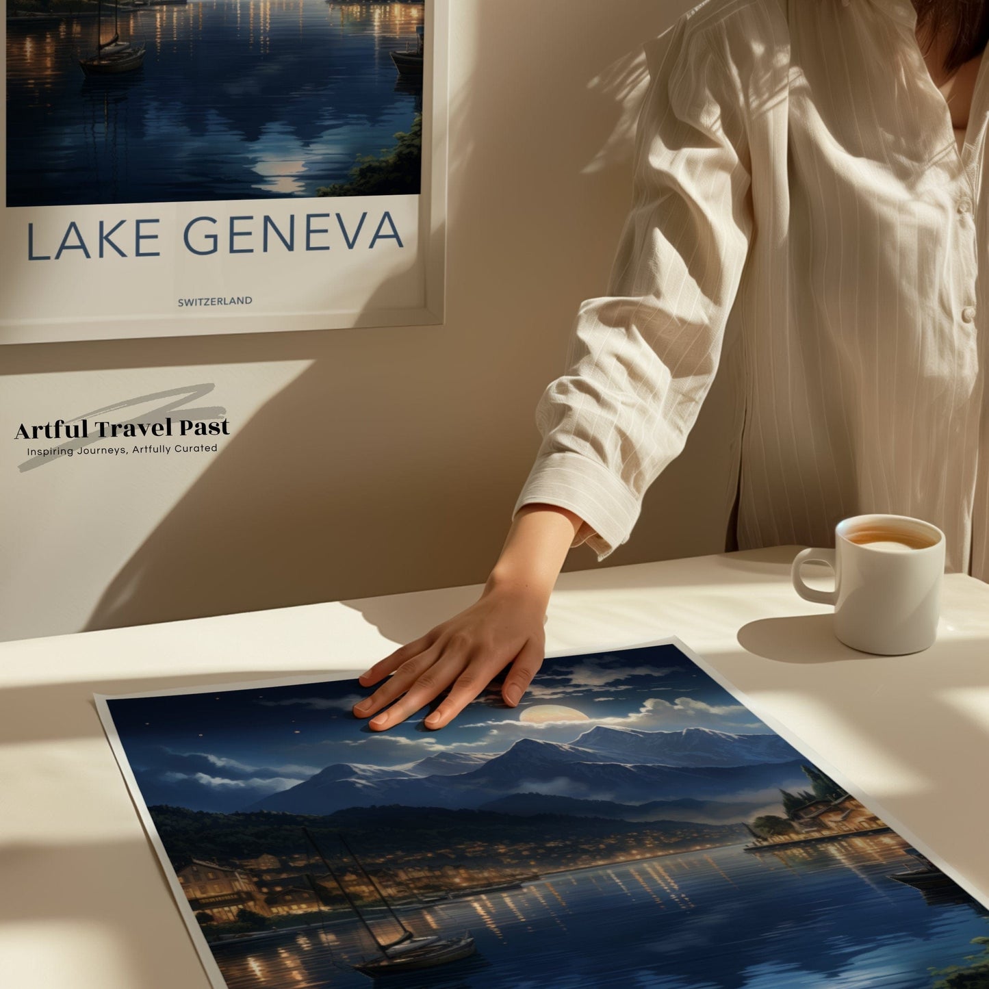 Lake Geneva Poster - Switzerland Wall Art