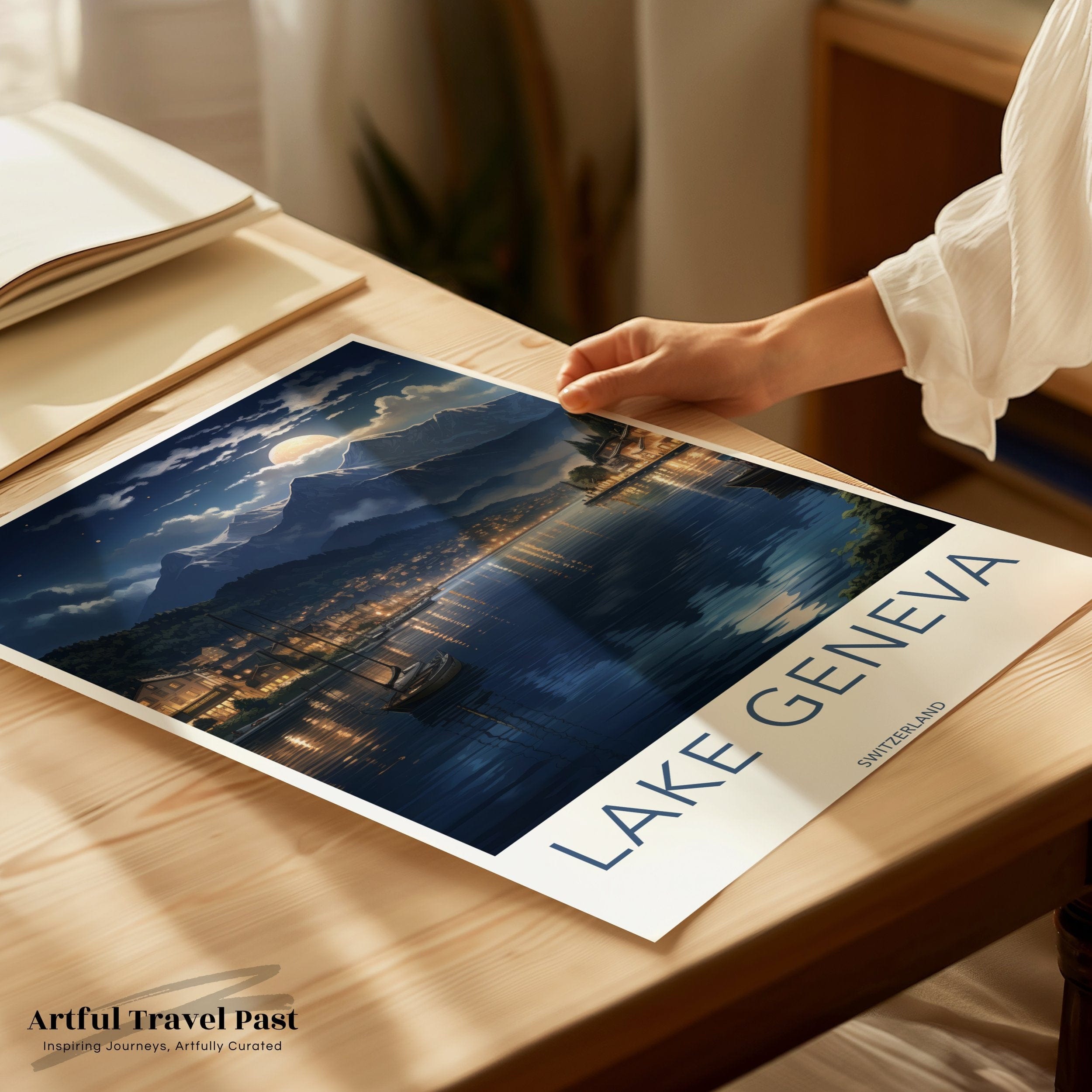Lake Geneva Poster - Switzerland Wall Art