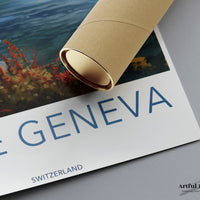 Lake Geneva Poster - Switzerland Wall Art