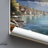 Lake Geneva Poster - Switzerland Wall Art