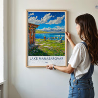 Lake Manasarovar Poster - Tibet Wall Art