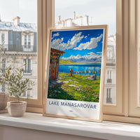 Lake Manasarovar Poster - Tibet Wall Art