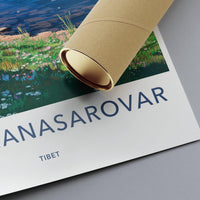 Lake Manasarovar Poster - Tibet Wall Art