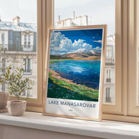 Lake Manasarovar Poster - Tibet Wall Art