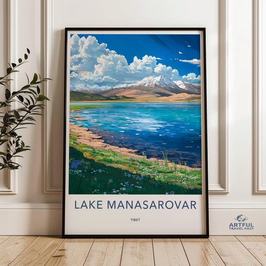 Lake Manasarovar Poster - Tibet Wall Art