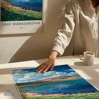 Lake Manasarovar Poster - Tibet Wall Art