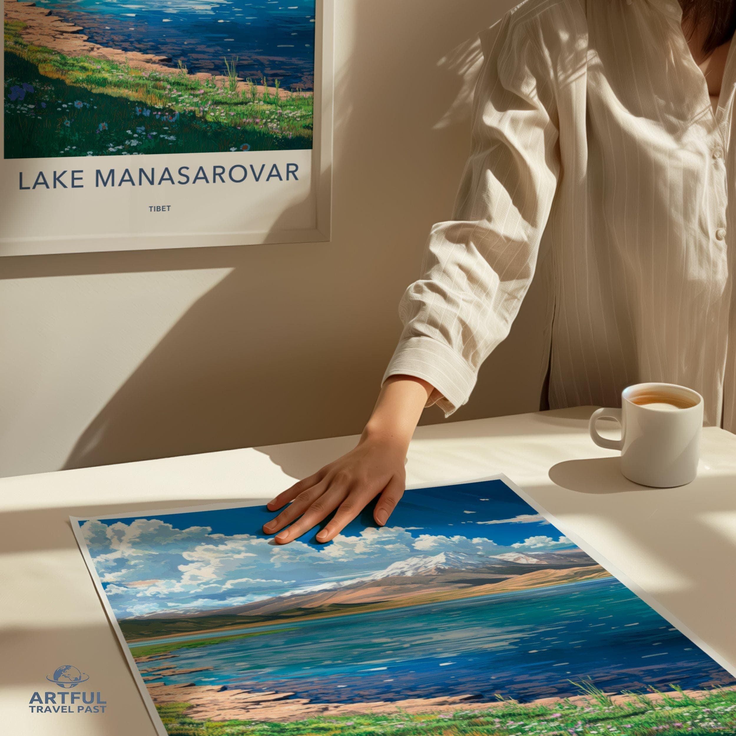 Lake Manasarovar Poster - Tibet Wall Art