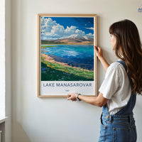 Lake Manasarovar Poster - Tibet Wall Art
