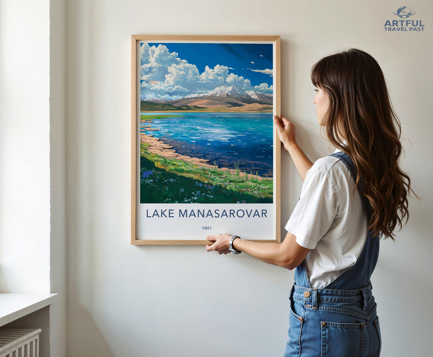 Lake Manasarovar Poster - Tibet Wall Art