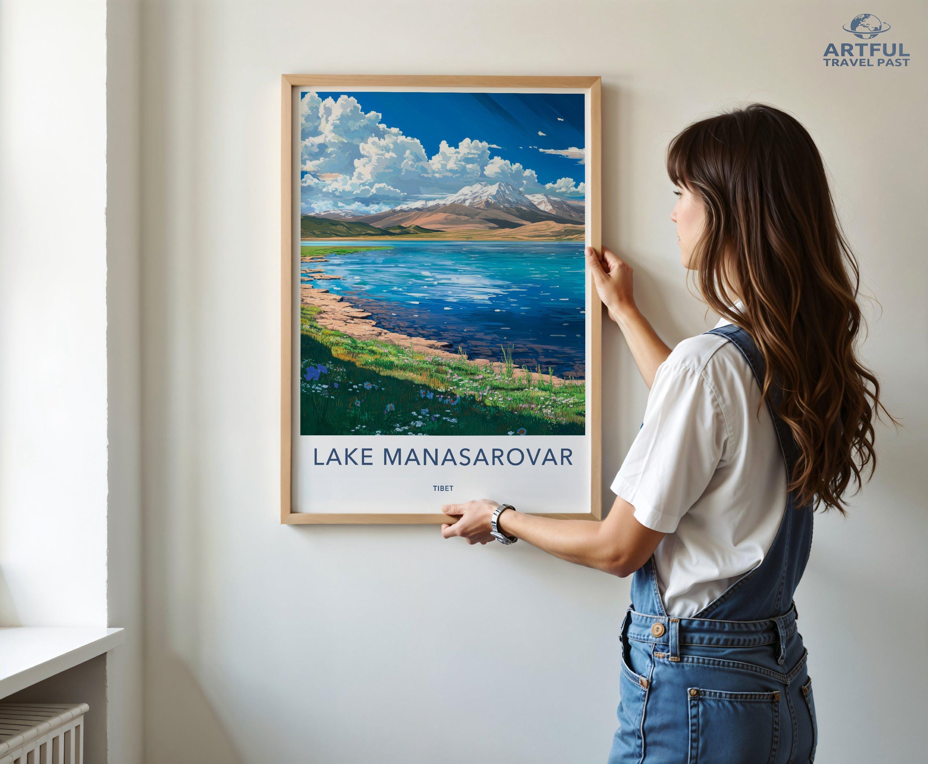 Lake Manasarovar Poster - Tibet Wall Art