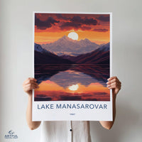 Lake Manasarovar Poster - Tibet Wall Art
