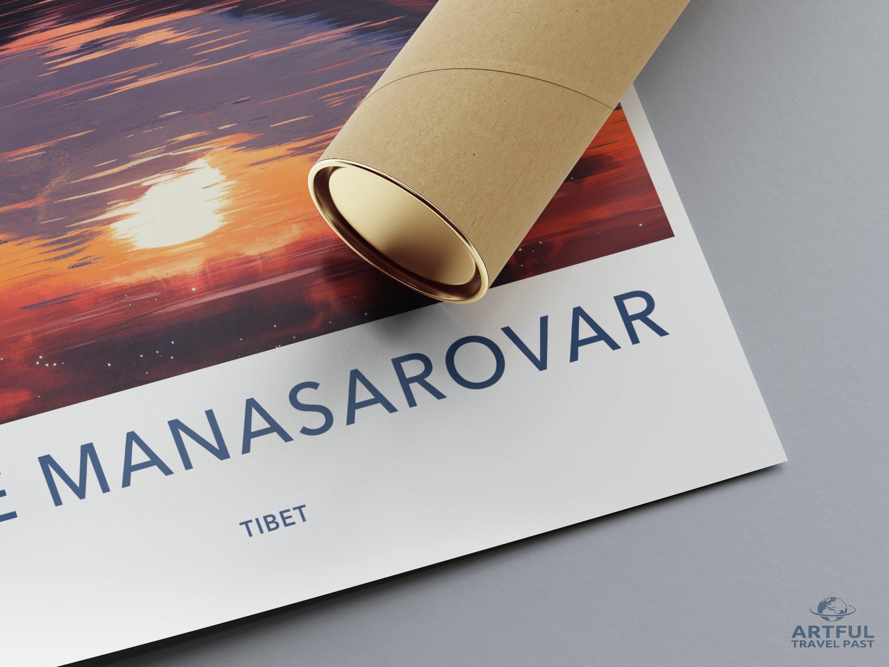 Lake Manasarovar Poster - Tibet Wall Art