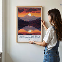 Lake Manasarovar Poster - Tibet Wall Art