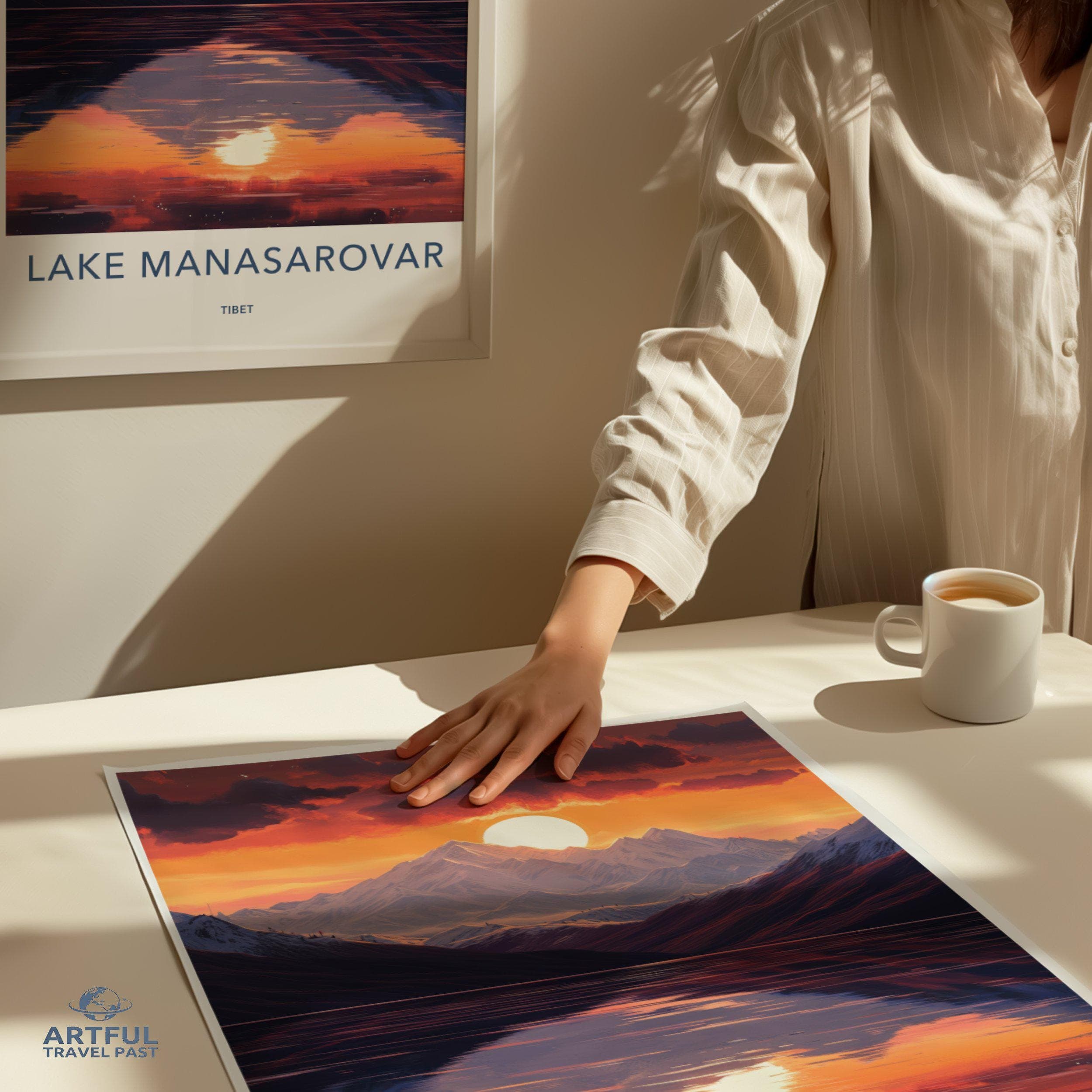 Lake Manasarovar Poster - Tibet Wall Art