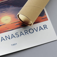 Lake Manasarovar Poster - Tibet Wall Art