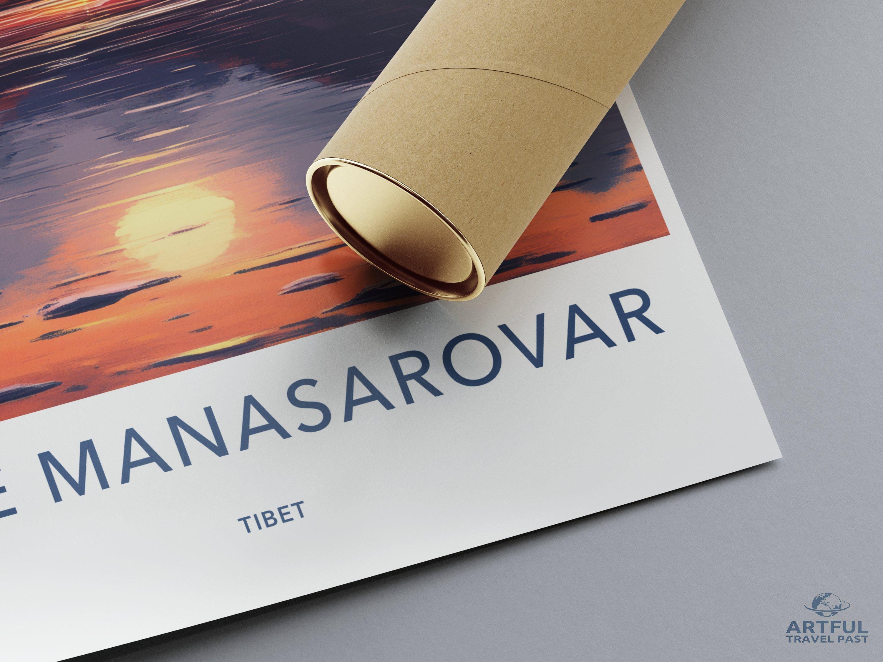 Lake Manasarovar Poster - Tibet Wall Art