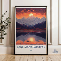 Lake Manasarovar Poster - Tibet Wall Art