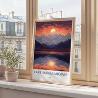 Lake Manasarovar Poster - Tibet Wall Art