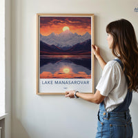 Lake Manasarovar Poster - Tibet Wall Art