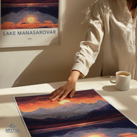 Lake Manasarovar Poster - Tibet Wall Art