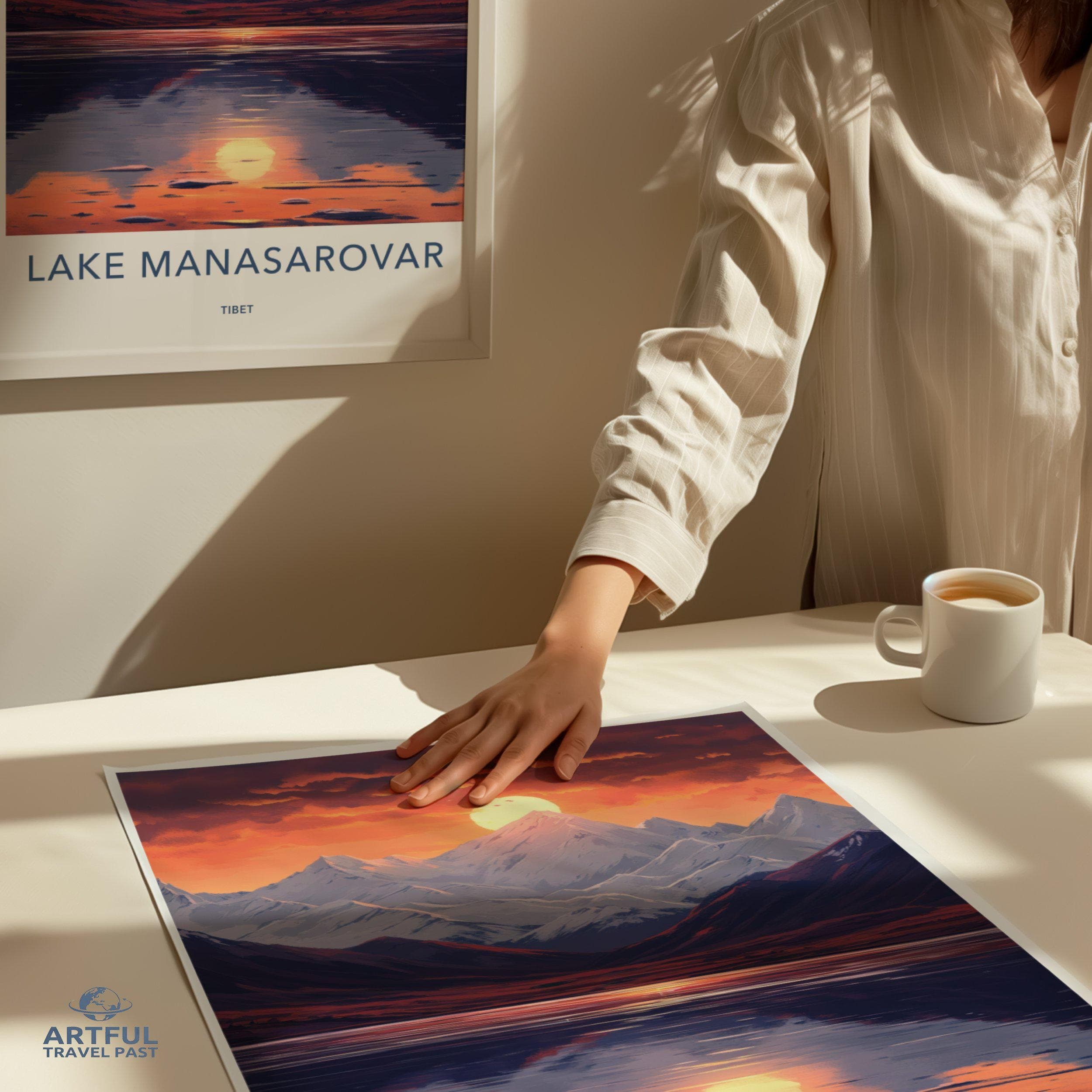 Lake Manasarovar Poster - Tibet Wall Art