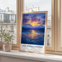 Lake Manasarovar Poster - Tibet Wall Art