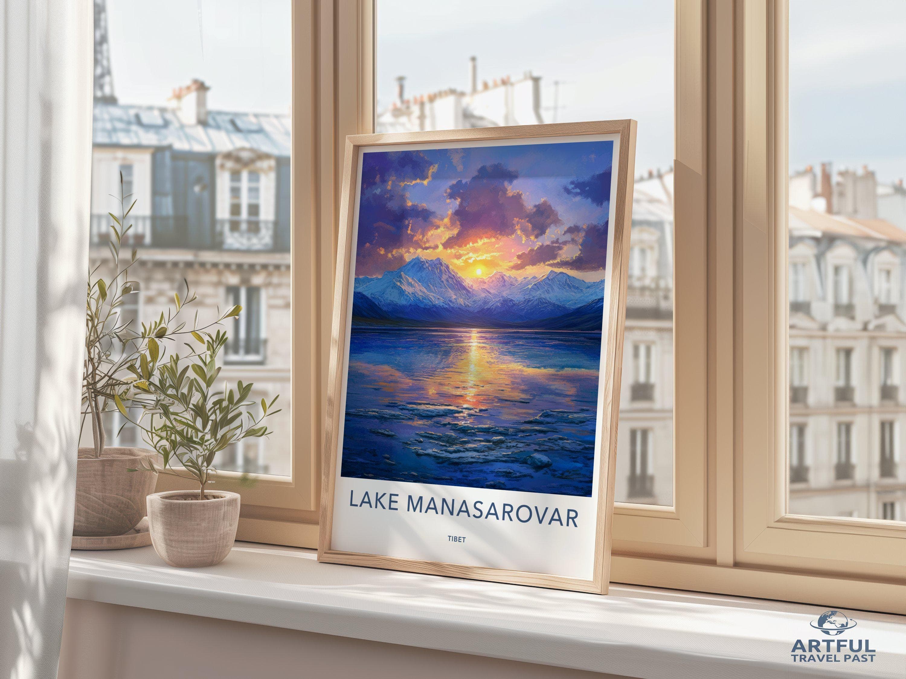 Lake Manasarovar Poster - Tibet Wall Art