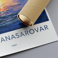 Lake Manasarovar Poster - Tibet Wall Art