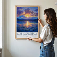 Lake Manasarovar Poster - Tibet Wall Art