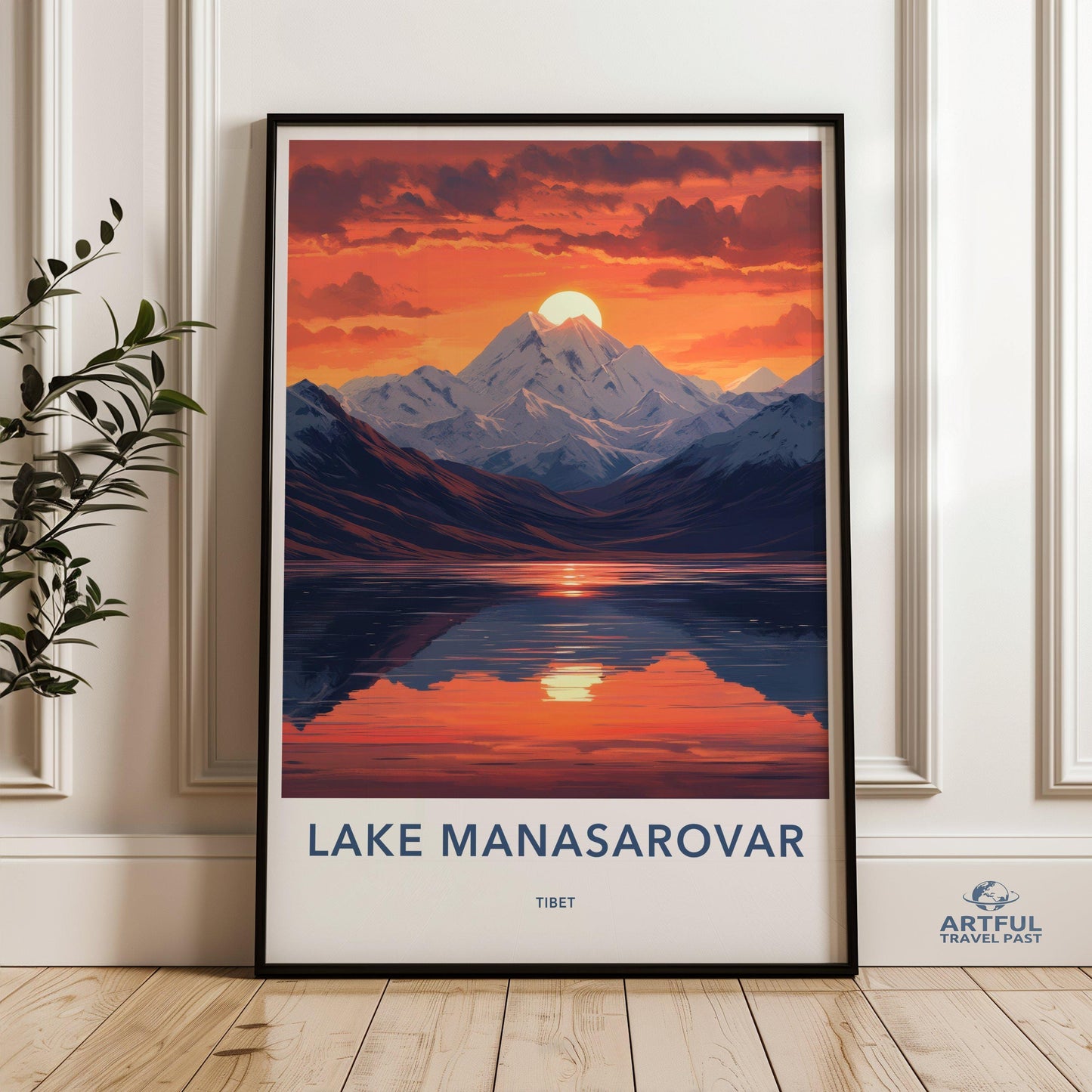 Lake Manasarovar Poster - Tibet Wall Art