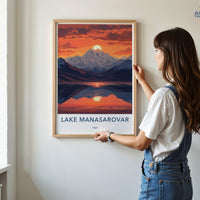Lake Manasarovar Poster - Tibet Wall Art