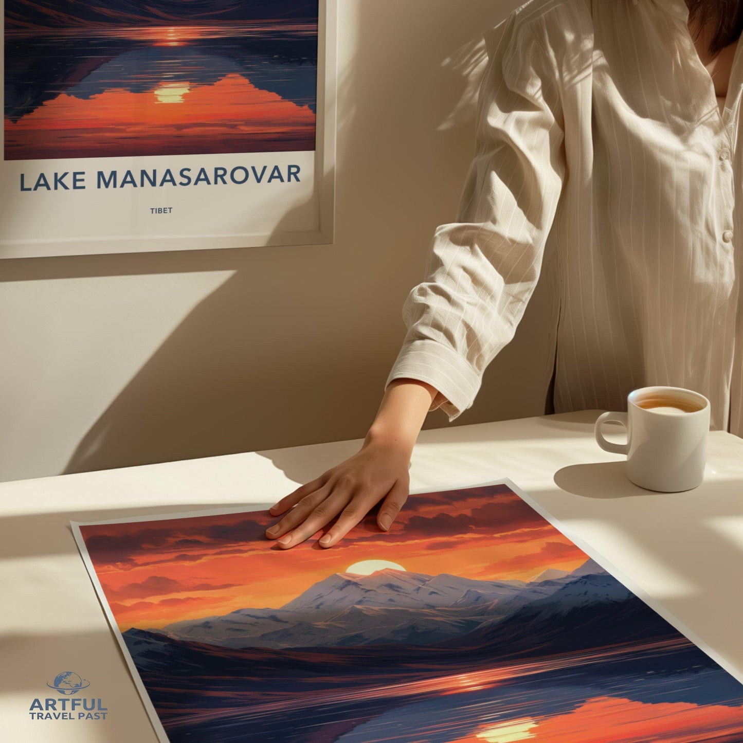 Lake Manasarovar Poster - Tibet Wall Art