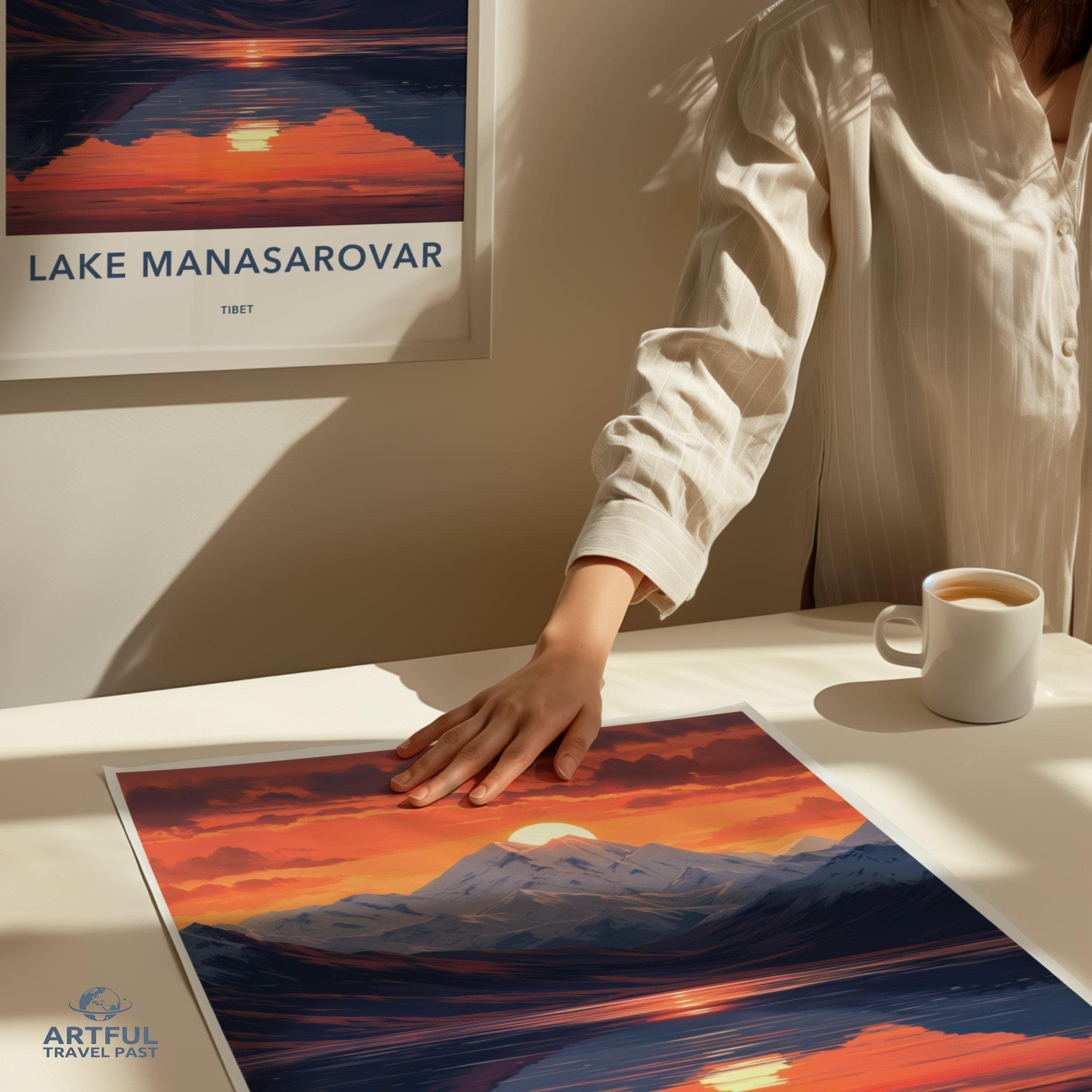 Lake Manasarovar Poster - Tibet Wall Art