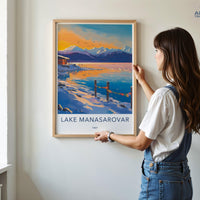 Lake Manasarovar Poster - Tibet Wall Art