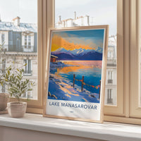 Lake Manasarovar Poster - Tibet Wall Art