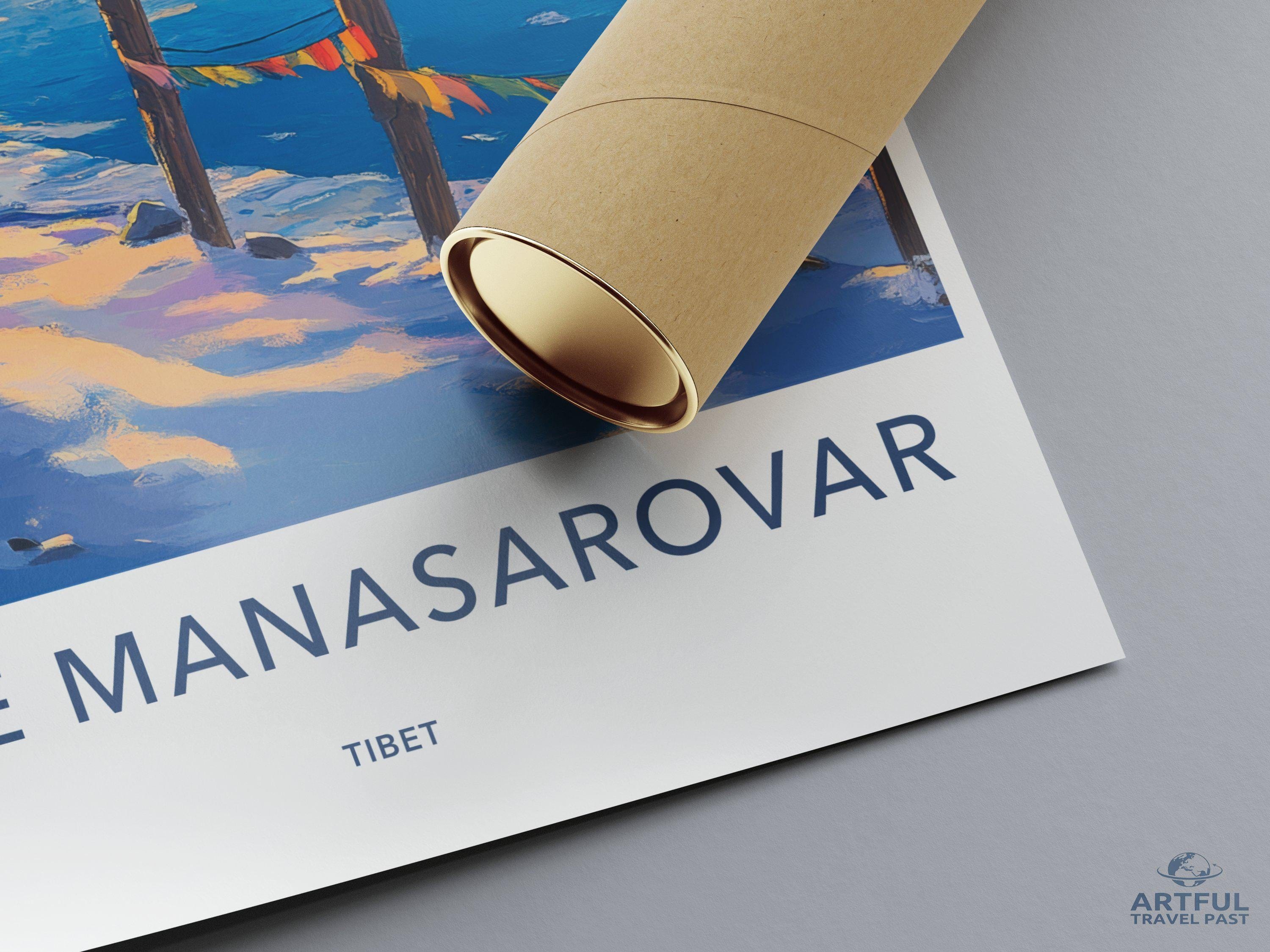 Lake Manasarovar Poster - Tibet Wall Art