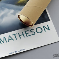 Lake Matheson Poster | New Zealand Wall Art