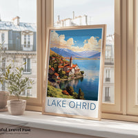 Lake Ohrid Poster - North Macedonia Wall Art