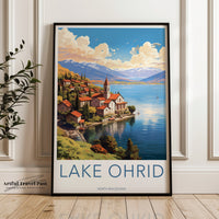 Lake Ohrid Poster - North Macedonia Wall Art