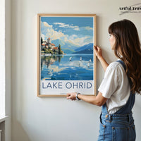 Lake Ohrid Poster - North Macedonia Wall Art